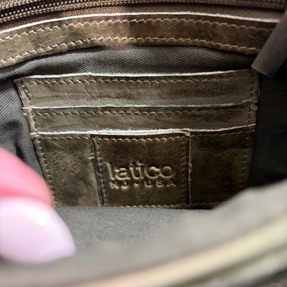 BNWOT Latico Olive Leather Crossbody Bag - Picture 5 of 6